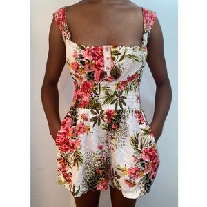 🌸Woman’s Floral Romper With Pockets